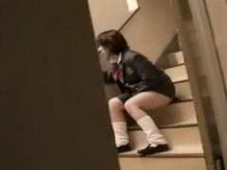 Japanese schoolgirl in Tokyo fucked by Nippon pornstar on camera