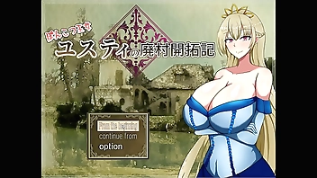 Abandoned village reclamation of Princess Ponkotsu Justy [PornPlay Hentai game] Ep.1 Lazy princess with giant breasts