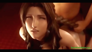 Hard fucked from behind by Aerith ( Animation uncensored)