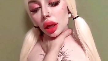 I fuck hard in the mouth and pussy on the table this cute blonde creampie cum inside her, hard sex on the table in the mouth and pussy, deepthroat, creampie in the pussy - Peachgardens