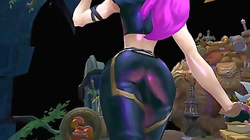KDA Kaisa SEXY HUGE ASS Dance