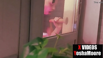 I caught a step sister for a blowjob and masturbation, closed on the balcony and looks porn, a step sister of the nymphomaniac. I spy on my step sister
