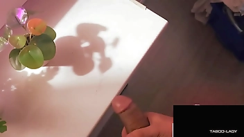 Step brother and sister caught for a blowjob