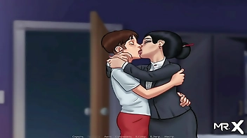 SummertimeSaga - Passionate Kiss in Living Room E4 #3