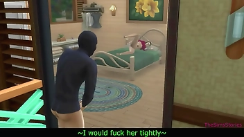 joined masturbating session and fucks her really hard, my real voice, sims 4