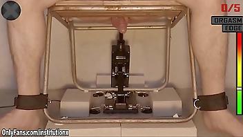 Restrained For Ruthless Prostate Milking Procedure