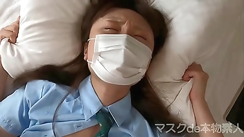 『マスクde本物素人』彼氏いるのに裏切りの初めての撮影で生ハメ２回戦、可愛い九州地方のガールズバー店員『個人撮影』個撮オリジナル９人目 1回戦