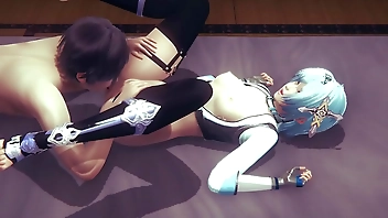 Genshin Impact Hentai 3D - Eula Cunnilingus And Boowjob - Japanese Asian Manga anime game porn