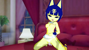 Ankha Rides A Nice Cock In The Bedroom