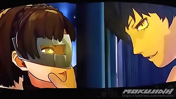 [Mokujin Hornywood] Makoto Niijima fucks Akira at home and in the velvet room (Persona 5)