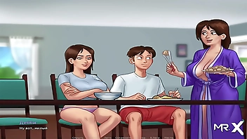 SummertimeSaga - step Mothers Take Care Of Their Sons E1 # 16