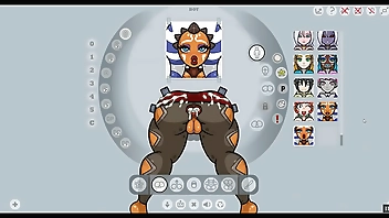 Fap Wall 0.7 [Christmas PornPlay Hentai game] Ep.1 Ahsoka Tano anal fucked by 3 alien monster cock in a gloryhole