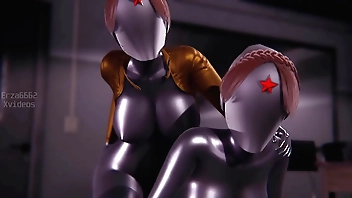 Twins Sex scene in Atomic Heart l 3d animation