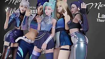 3D Hentai KDA Akali Fucked On The Backstage League of Legends Uncensored Hentai