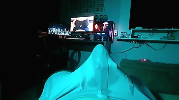 Using 3 vibrators at the same time to cum through my underwear