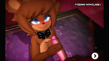 Fap Nights At Frenni's Night Club [ Hentai Game PornPlay ] Ep.4 furry footjob and cumshot in the office