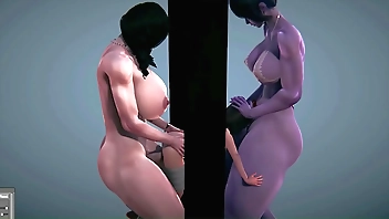 Lady dimitrescu an Widowmaker x Megumi