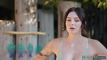 Cheating gf squirts fucked by 2 workers