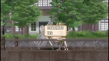 Pretty lady having sex with men in Its dif. to be a manager new hentai game video