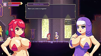 Scarlet Maiden [ Hentai game PornPlay ] Ep.2 Gloryhole and futanari blowjob in the caves