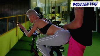 Anal fuck in the public GYM. Part 2