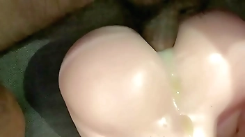 Unboxing my sex doll and cum is her asshole