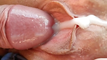 Big cock stepbrother cums on stepsister's tight pussy