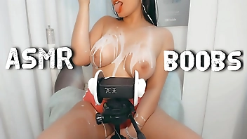 ASMR INTENSE sexy youtuber boobs worship moaning and teasing with her big boobs