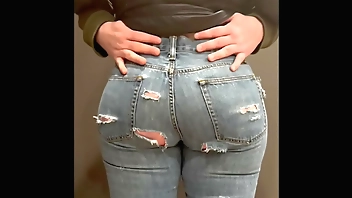 Tight Jeans Big Booty Girl Let Me Grope