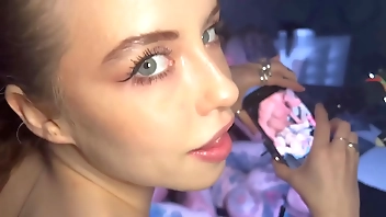 Backstage Surprise Blowjob and Creampie For Cameraman