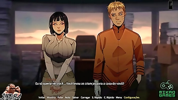 Jogo Adulto de Naruto Shinobi - Naruto e Hinata fudendo na sala do Hokage