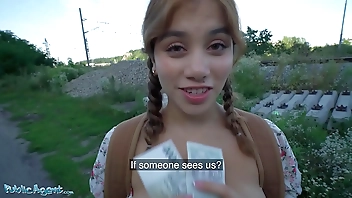 Public Agent Hot Thief Marina Gold Fucked in the Woods