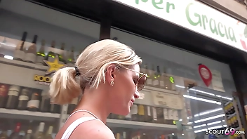 GERMAN SCOUT - Deutsche Urlauberin Leidy deLeon bei Strassen Casting gefickt