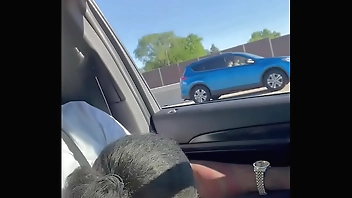 Liyah Bunni Gets Caught Giving Head On The HighWay By Mexican Truck Drivers