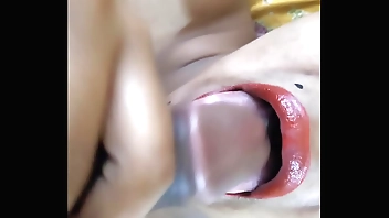 Indian hard-core blowjob, Indian girl deepthroat blowjob