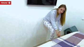 For the first time in his life, the stepson fucks his stepmother hard in anal. - Oh no, you went into the wrong hole, you bastard!.