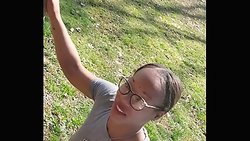 Outdoor desperation piss play While trying to hold my pee like my master ordered he passes all over me, even when he let's me pee