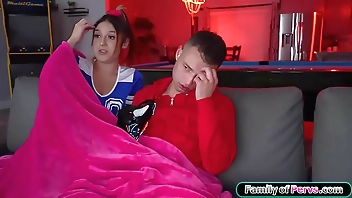 Lucky me fucking my gf and her stepmom