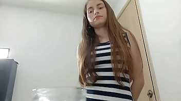 Stepfather talks to his stepdaughter and they agree to fuck her