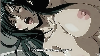 MILF in stockings with big boobs enjoys fucking (uncensored hentai)