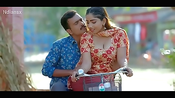 Village girl caught by friends while riding bicycle