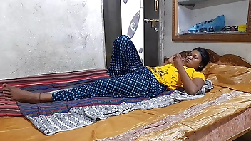 18 Year Old Indian Tamil Couple Fucking With Horny Skinny Sex Guru Giving Love To GF - Full Hindi