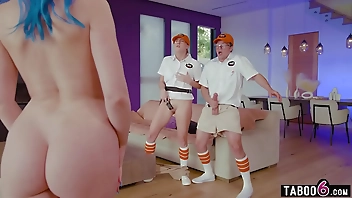 Taboo6.com - Technicians make a house service call and find a curvy woman living there