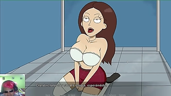 playing RICK AND MORTY ANOTHER WAY HOME episode 3 trica makes us pee on top