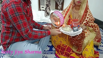 Karwa chauth special 2022 indian xxx desi husband fuck her wife' hindi audio with dirty talk