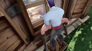 Elf Thieve Stuck on a Window Whorecraft TOA