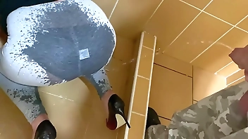 Wetting Leggins next guy Pee on my Ass
