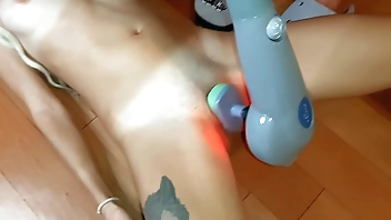 My Girlfriend Cums By Massager - Lesbian Illusion Girls