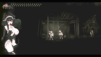 Cute girl having sex with monsters men in Sinisistar hentai game