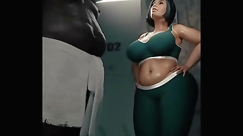 FAT BLACK MEN FUCK GIRL BIG TITS 3D GENERAL BUTCH 2021 KAREN MAMA